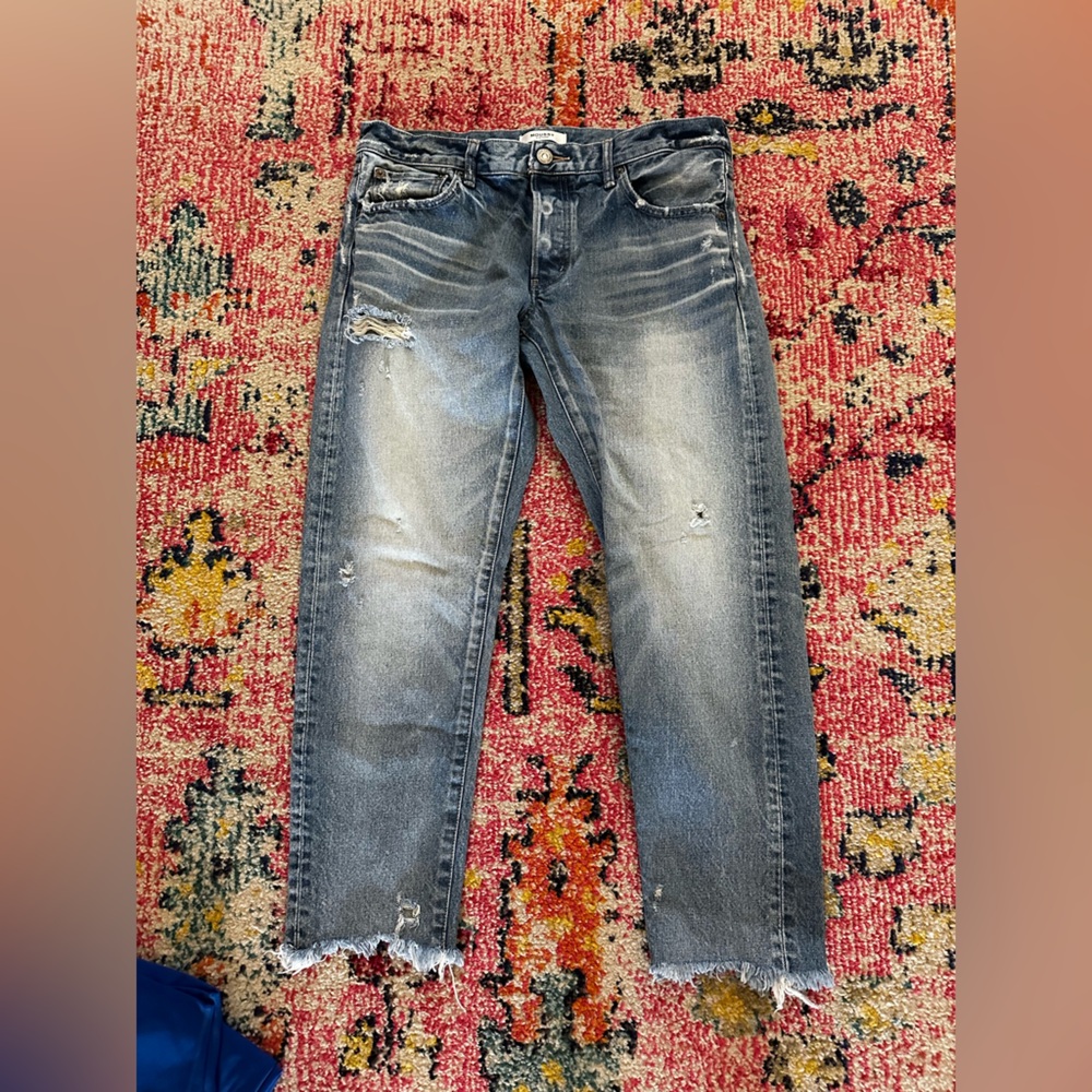 Moussy Distressed Blue Jeans Size 31
